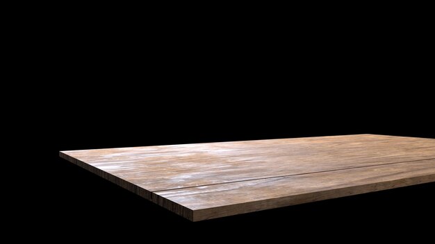 Lege houten textuur bord of tafelblad weergave geïsoleerde achtergrond