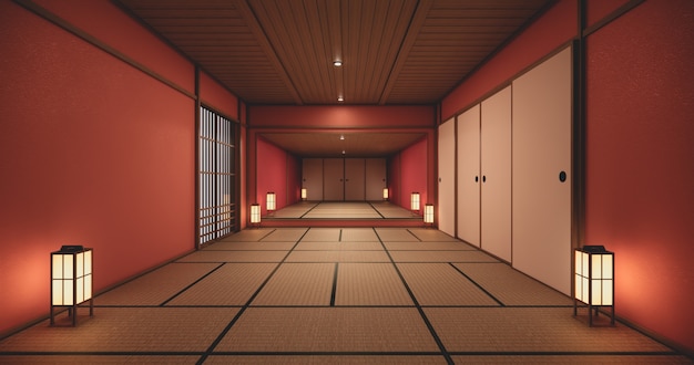 Lege huiszaal met tatami