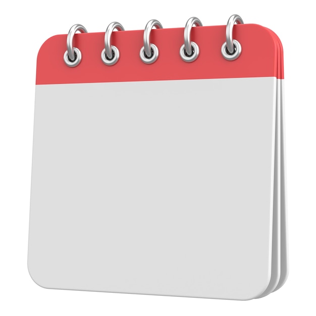 Lege kalender 3D kalender 3D illustratie