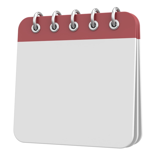 Lege kalender 3D kalender 3D illustratie