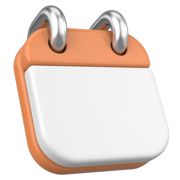 Lege kalender 3D kalender 3D illustratie