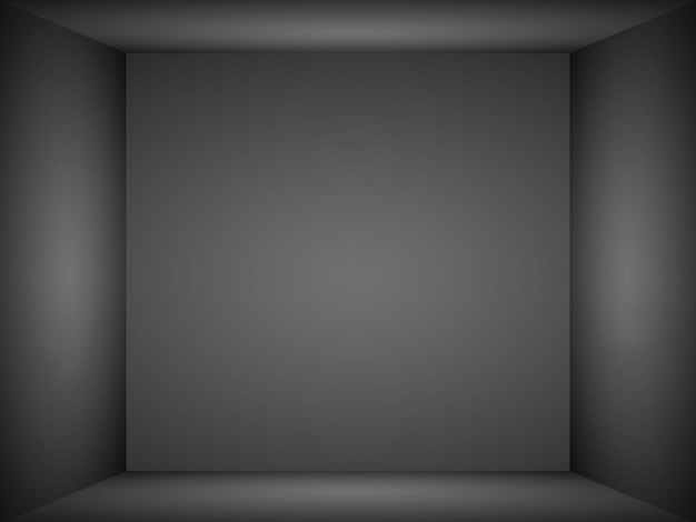 Foto lege kamer zwart licht achtergrond