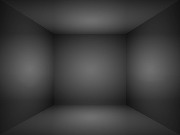 Lege kamer zwart licht achtergrond