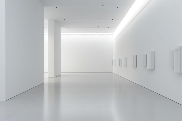 Lege kunstgalerie minimalistisch