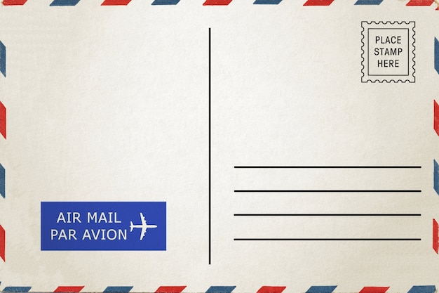 Lege luchtpostenvelop