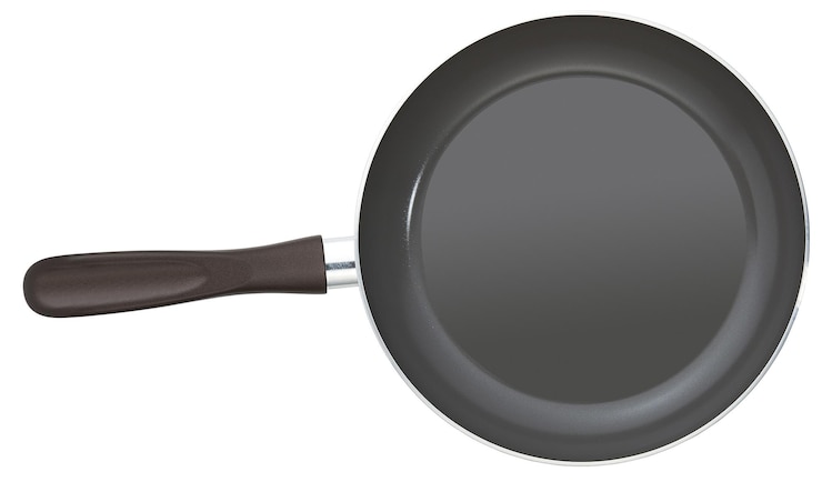 Foto lege pan geïsoleerd op wit