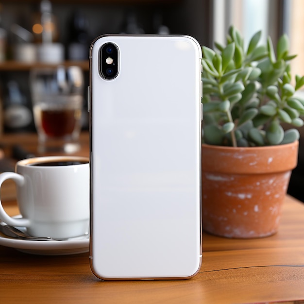 Foto lege smartphone mockup