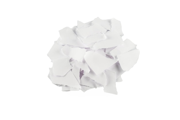 Lege stukken wit papier geïsoleerd Ruimte voor tekst of ontwerp