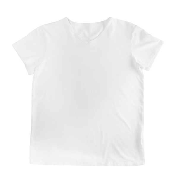 Lege t-shirt op witte achtergrond