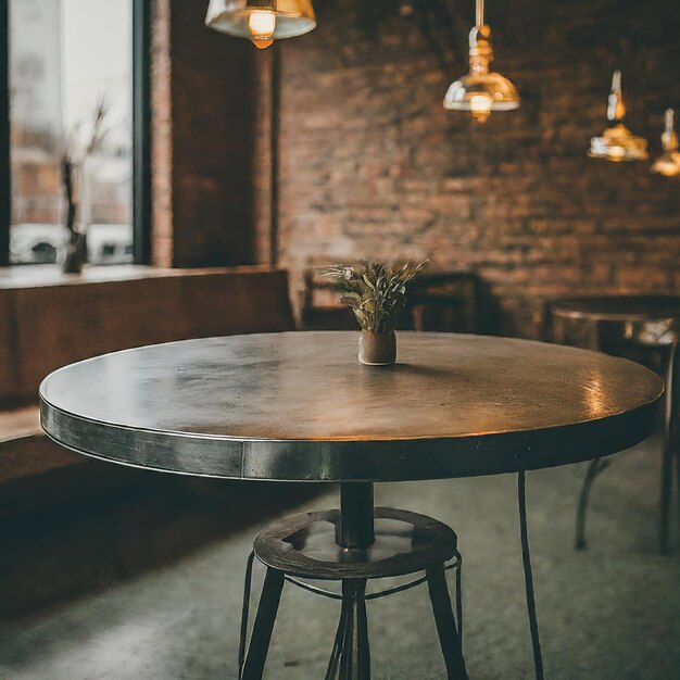 lege tafel in een modern café