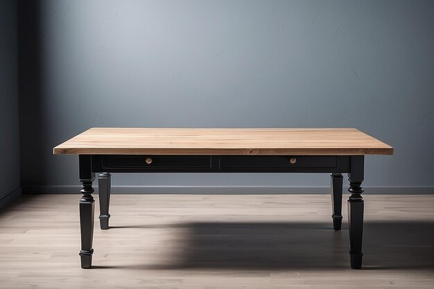 lege tafel voor montage van productvertoningen