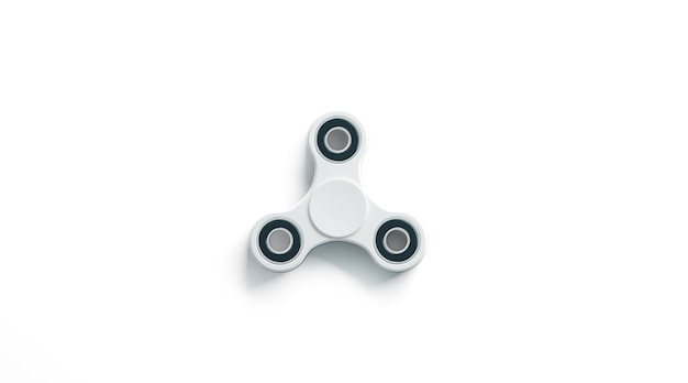 Lege witte fidget spinner, bovenaanzicht