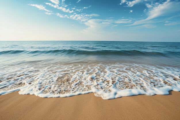 lege zee en strand achtergrondfoto