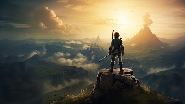 The legend of zelda breath of the wild poster