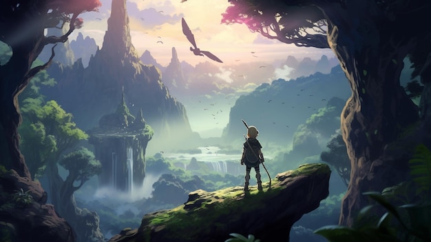 Premium AI Image  The legend of zelda : breath of the wild wallpaper