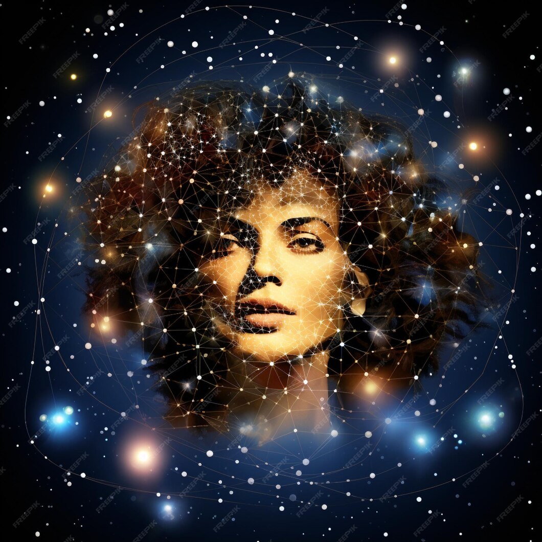 Premium AI Image  Legendary Celebrities as Breathtaking Constellations