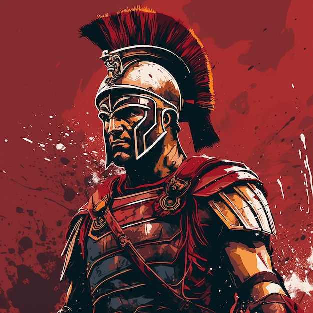 legionary red background