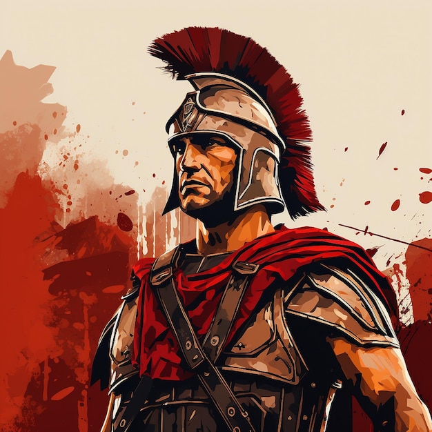 legionary red background