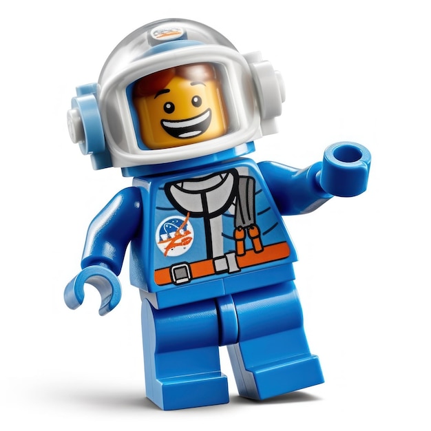 Premium AI Image  a lego figure of astronaut with a space suit on.