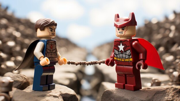 Lego heroes teaming up to save the world