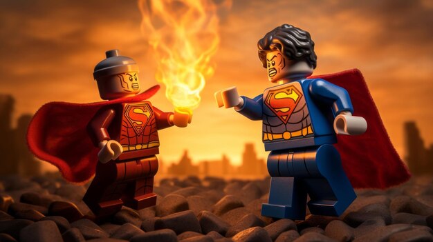 Lego heroes teaming up to save the world