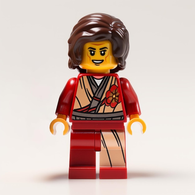 LEGO Minifigure in Scottish Kimono Unique Design with Cultural Fusion
