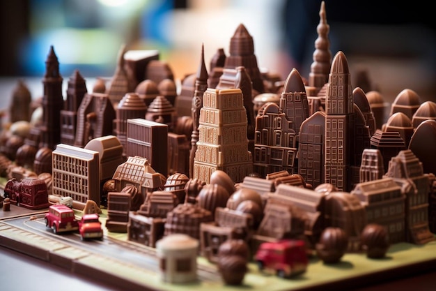 都市のレゴモデルが表示されます。