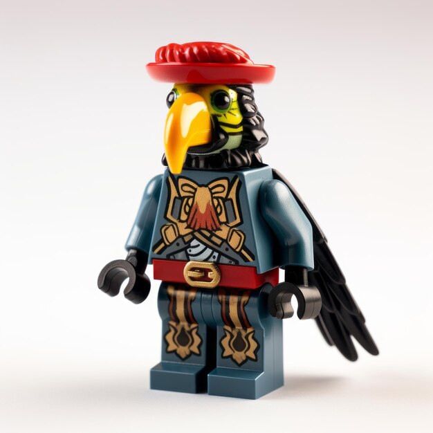 Lego Pirate Parrot Figuur met Parrot Helmet en Schoenen