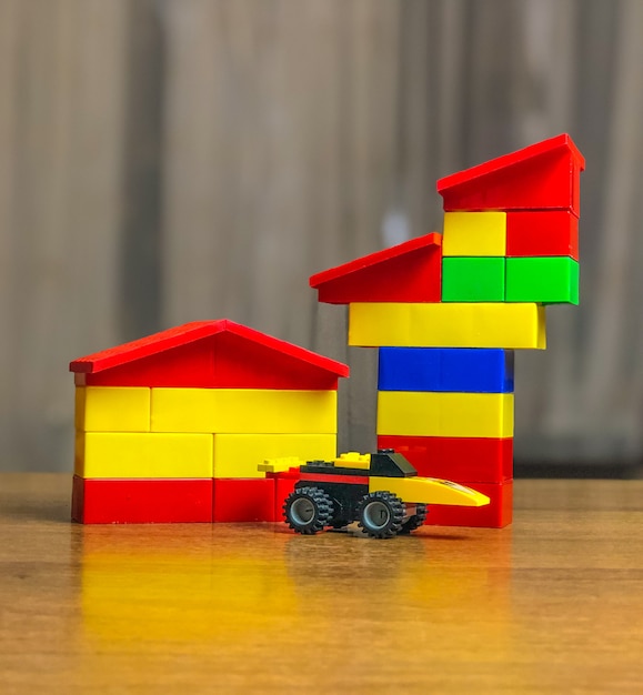 LEGO-set voor kinderen, verschillende kleuren. kinder spel