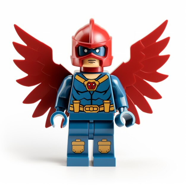 Photo lego thunderbird superhero figure with wings comic book style