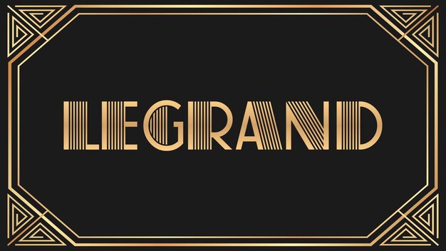 Photo legrand jazz gold text