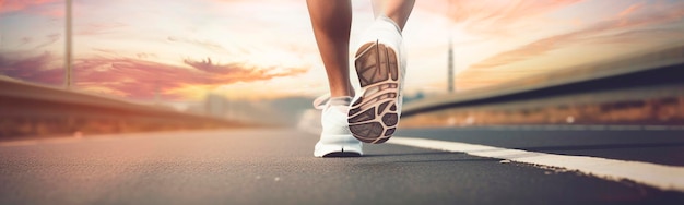 Legs running shoes Generative AI
