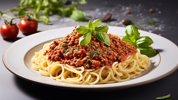 トマトソースと粉肉の豆腐パスタ