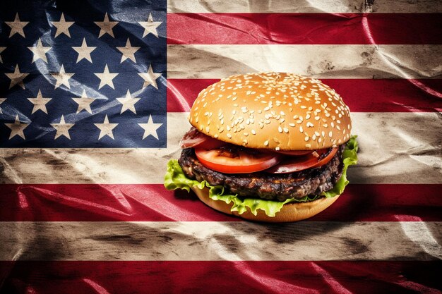 Lekker burger Amerikaanse voedsel voucher