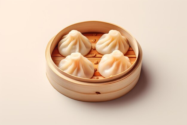 Foto lekker en lekker chinees eten dim sum stoom eten dumplings eten voor decoratie gewone achtergrond