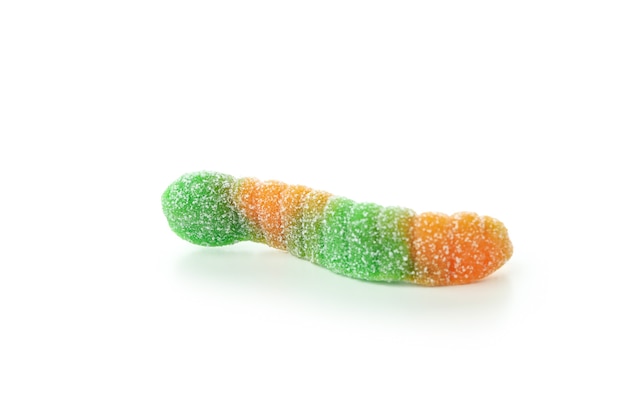 Lekker gummy snoep geïsoleerd op een witte achtergrond.