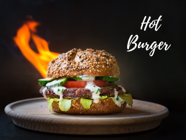 Lekkere burger healthy juicy burger