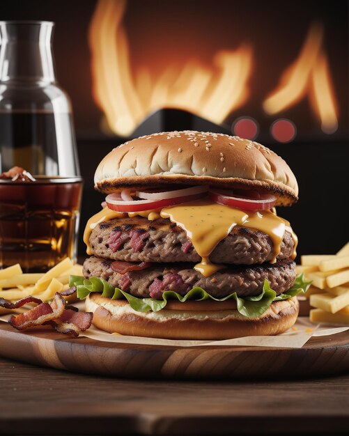 Lekkere burgerfoodfotografie