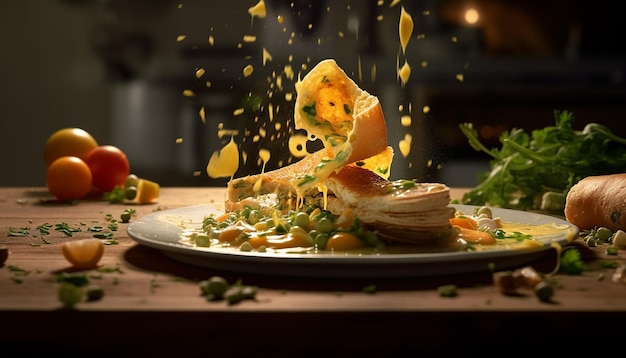 Lekkere omelet reclame fotoshoot Commerciële fotografie