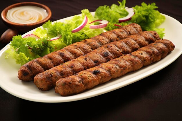 Foto lekkere seekh-kabab