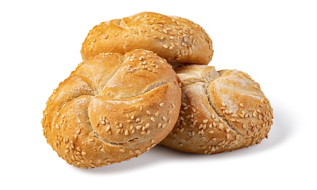 Lekkere verse broodjes met sesamzaadjes