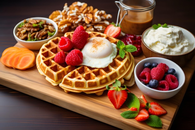 Lekkere wafelbrunch