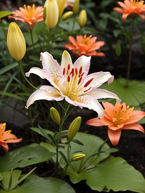 lelie bloem in de tuin