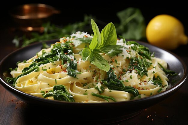 Lemon Asparagus Tagliatelle