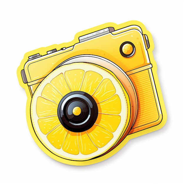 Photo lemon camera pro sticker