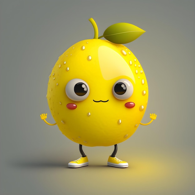 lemon cartoon character