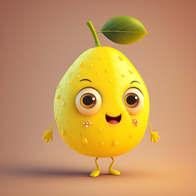 lemon cartoon character