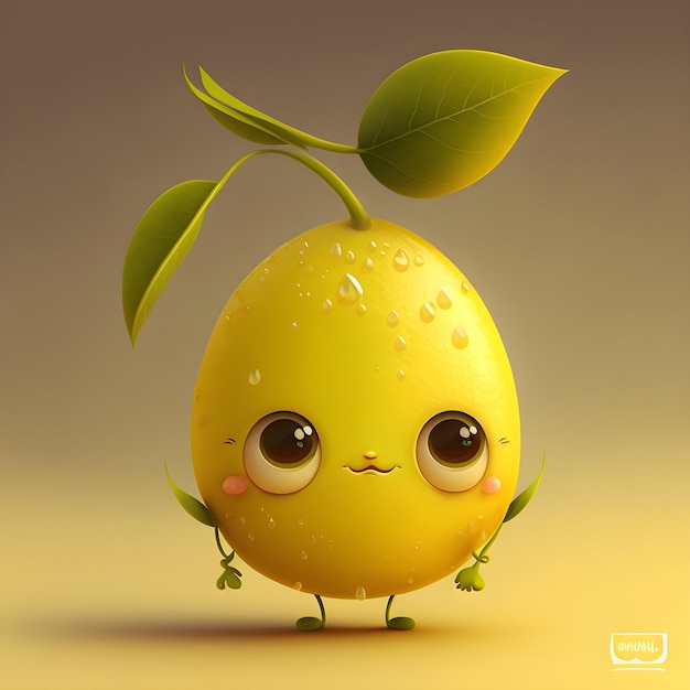 lemon cartoon character