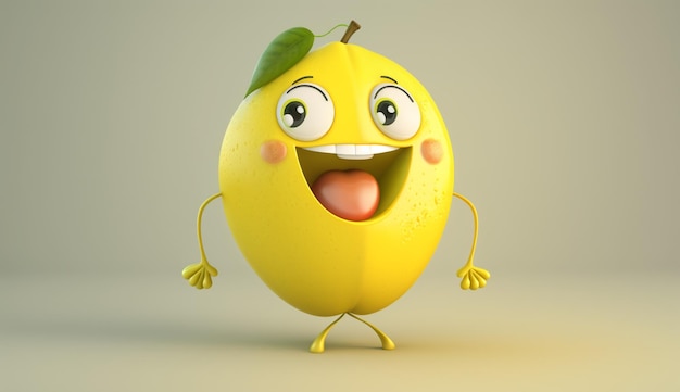 Lemon character Generative Ai