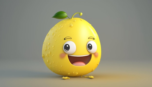 Lemon character Generative Ai